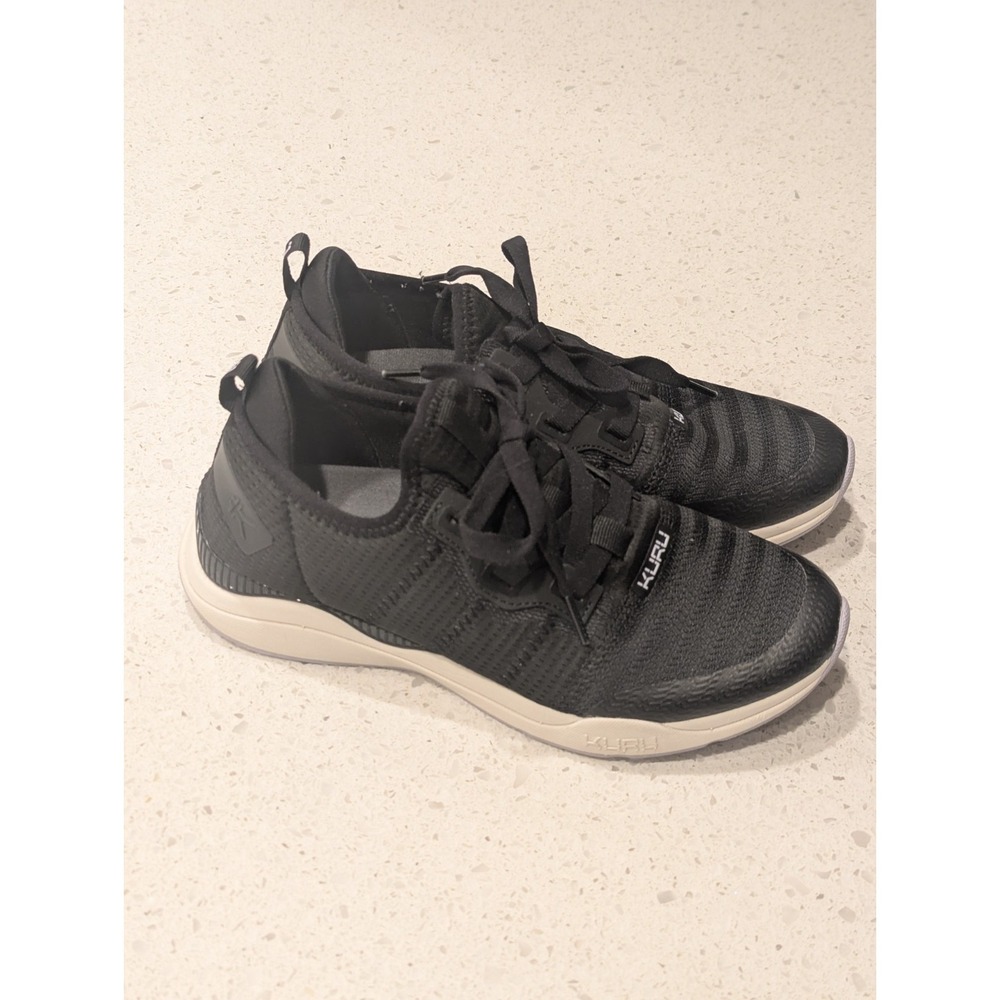 Kuru Stride Move Walking Shoes Sneakers Women's Size 7 US 37.5 EU‎ Black Lace Up